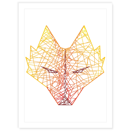 Geometric Fox Stickers - The Fox Magazine