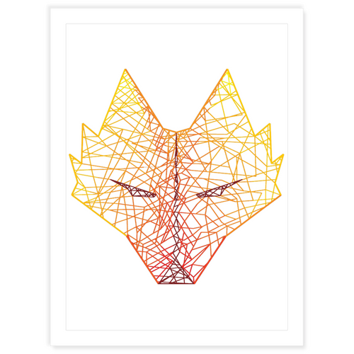 Geometric Fox Stickers - The Fox Magazine