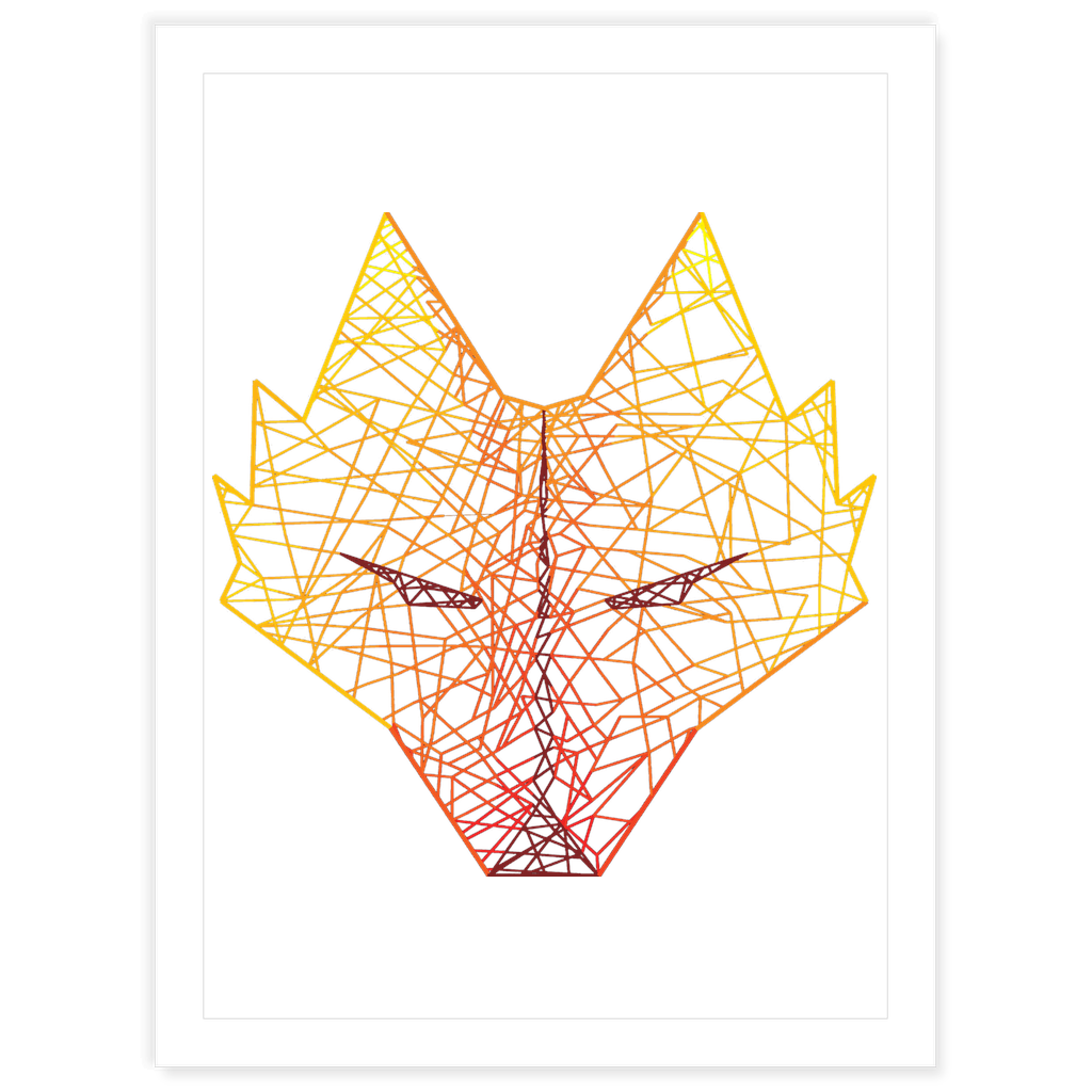 Geometric Fox Stickers - The Fox Magazine